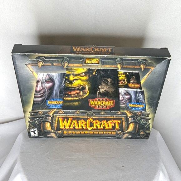 Blizzard World Of Warcraft III 3 Battle Chest PC Game 2003 w/ Box & Books